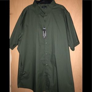 Galaxy Green 3 Xl Button Down Shirt New